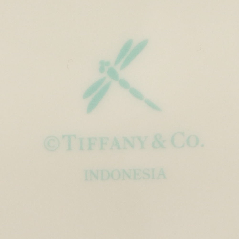 ■ TIFFANY&CO. ティファニー スクエア プレート ブルーボックス リボン 浅 角皿 食器 陶器 全長24cm