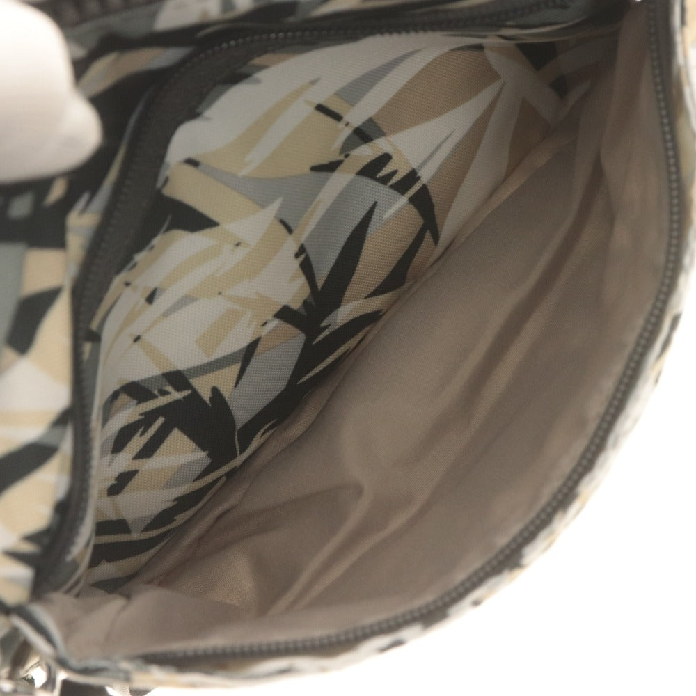 ■ Kipling Shoulder Bag ABANU M URBAN PALM KI6678-49O Men's Women's Black/White/Beige Unused
