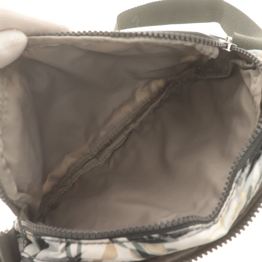■ Kipling Shoulder Bag ABANU M URBAN PALM KI6678-49O Men's Women's Black/White/Beige Unused