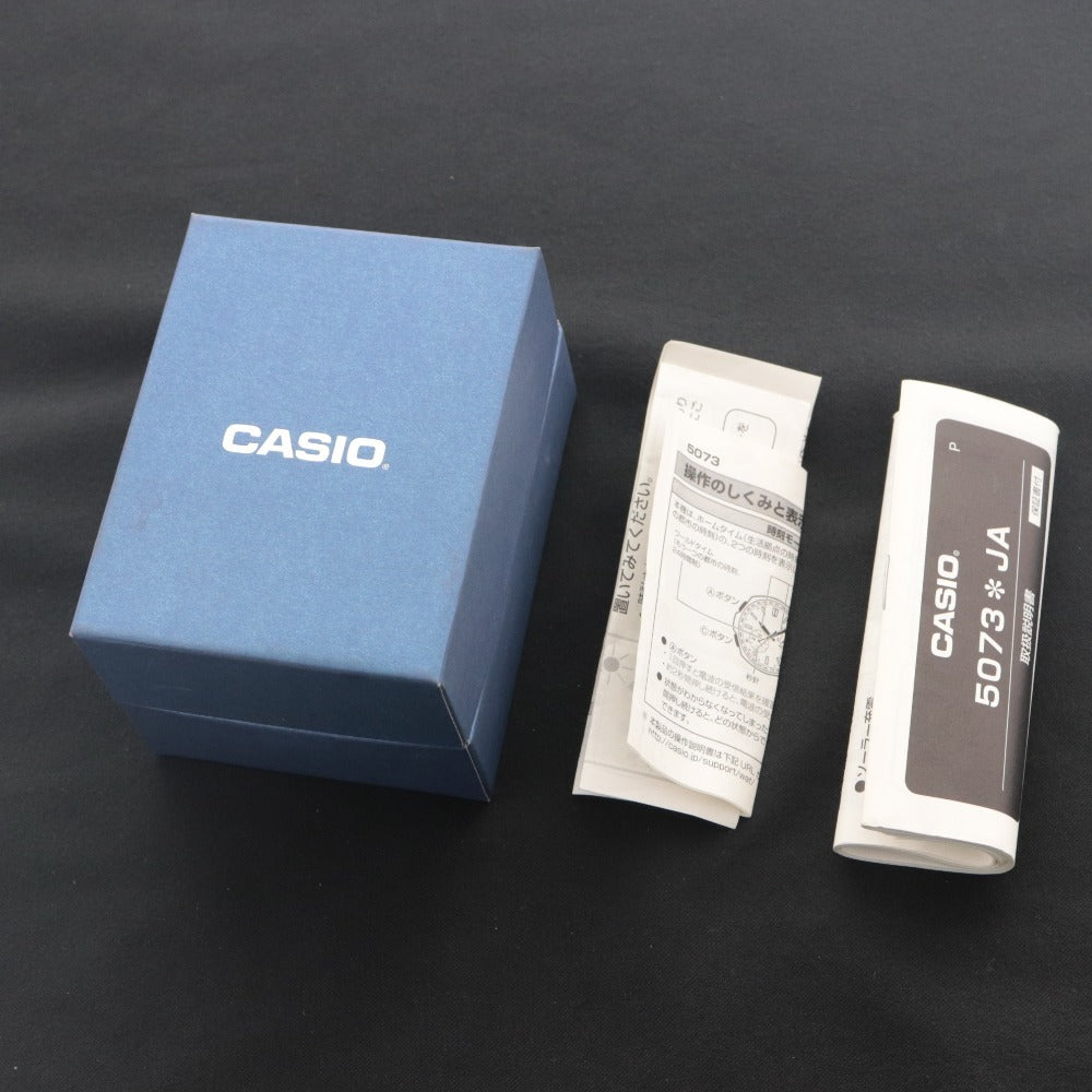 ■ CASIO Solar Watch LINEAGE MULTI BAND 5 wave ceptor 4709 LCW-M200 Radio-Controlled Men's Silver with Accessories, Tested, Partially Damaged
