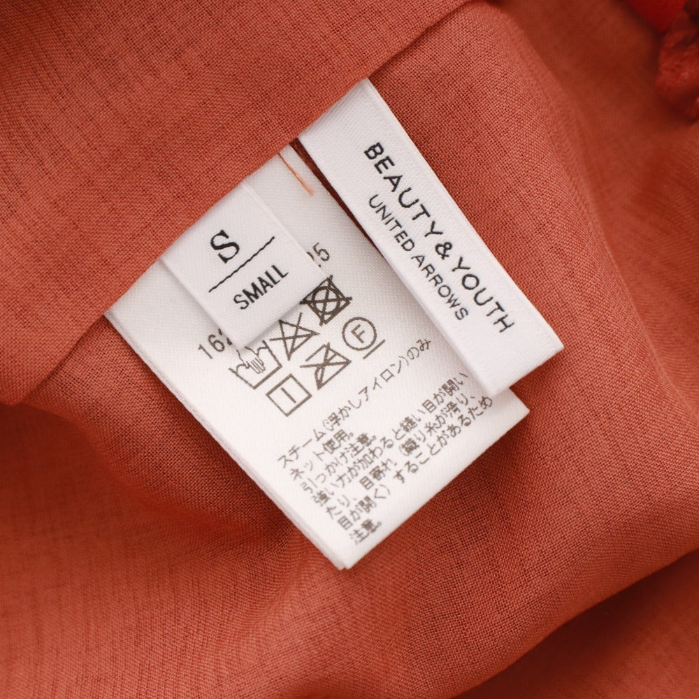 ■ ビューティーアンドユース BEAUTY&YOUTH UNITED ARROWS ロングスカート ボトムス スリット レディース S オレンジ 付属品付き 未使用