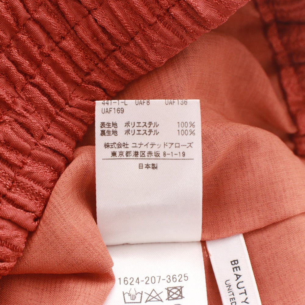 ■ ビューティーアンドユース BEAUTY&YOUTH UNITED ARROWS ロングスカート ボトムス スリット レディース S オレンジ 付属品付き 未使用