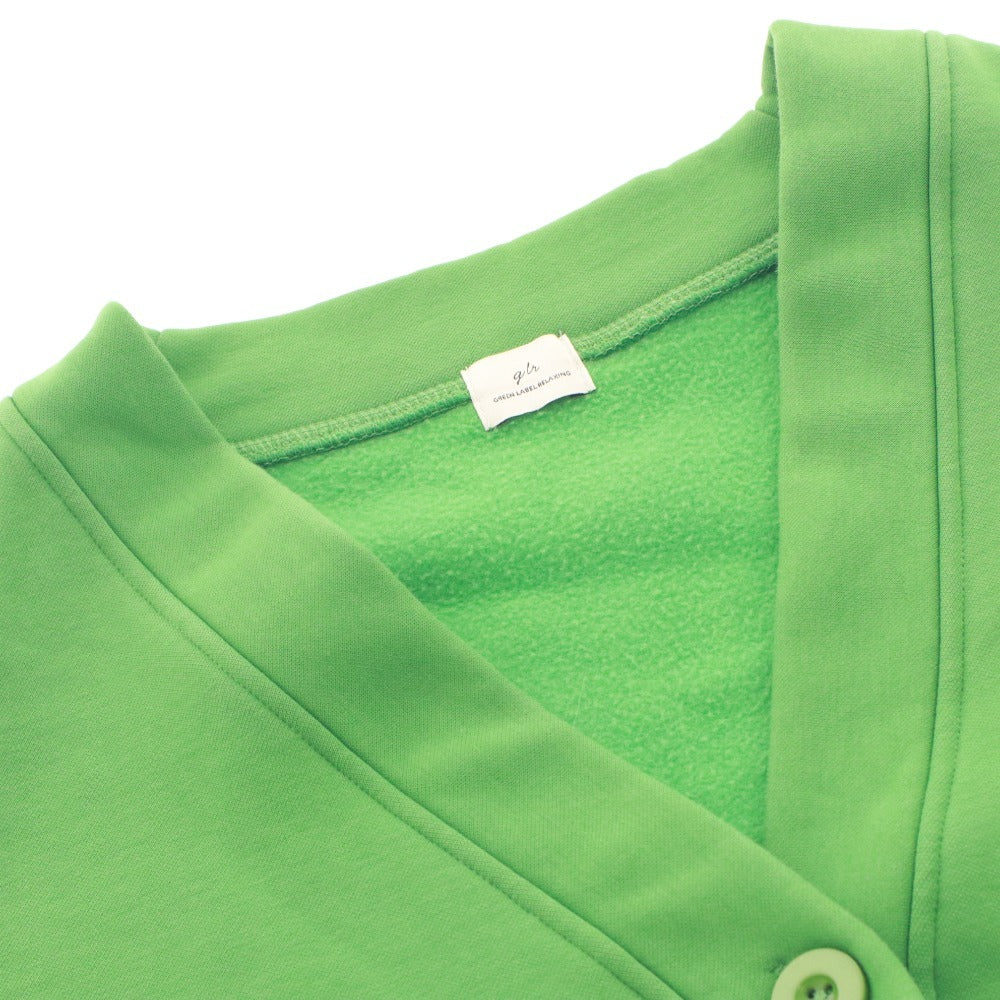 ■ グリーンレーベルリラクシング GREEN LABEL RELAXING カーディガン 長袖 トップス レディース フリーサイズ グリーン