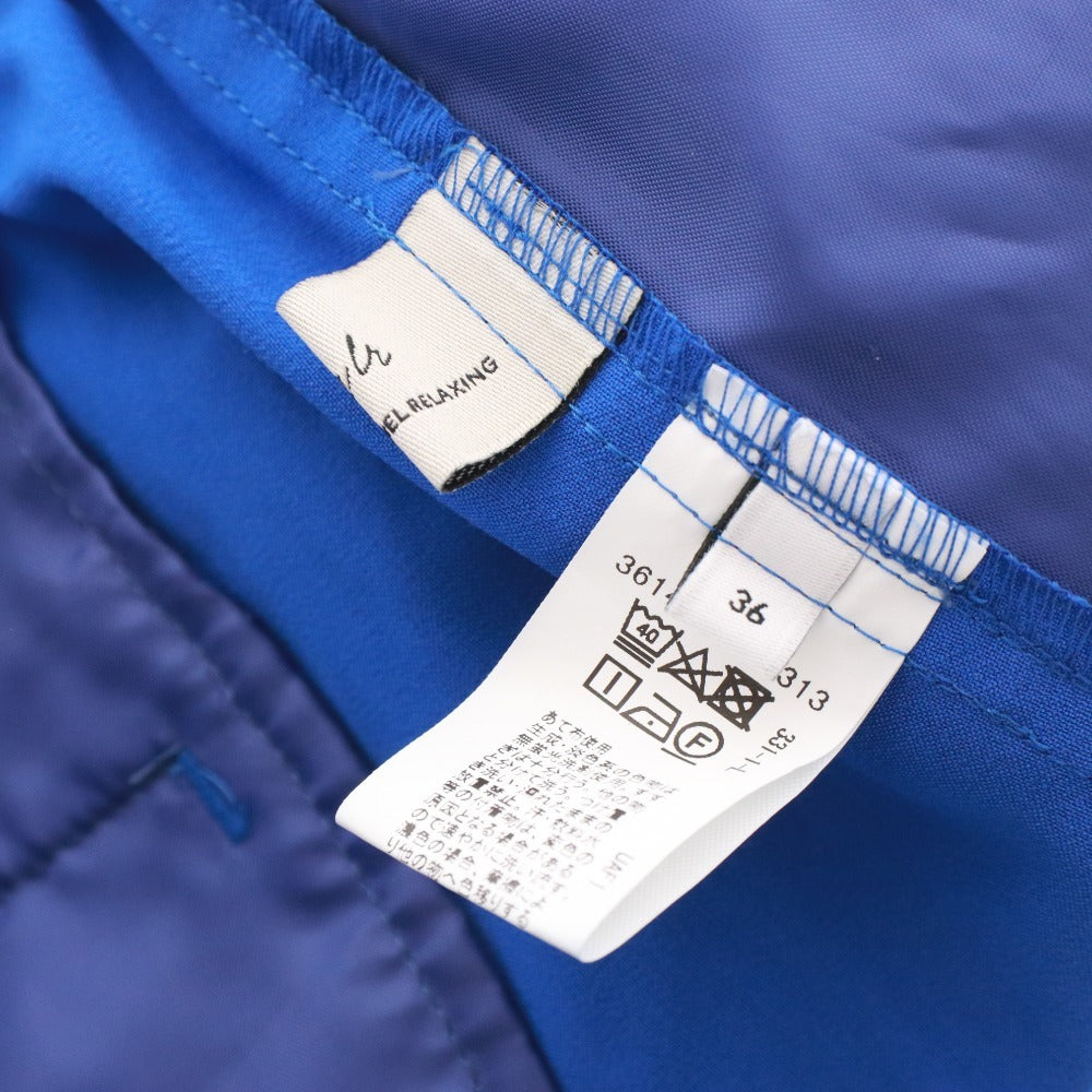 ■ グリーンレーベルリラクシング GREEN LABEL RELAXING パンツ ボトムス テーパード レディース 36 ブルー