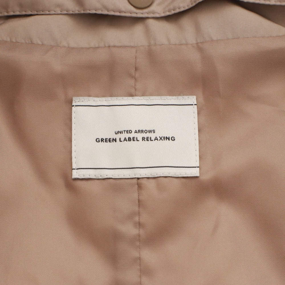 ■ グリーンレーベルリラクシング GREEN LABEL RELAXING ダウンコート アウター フード レディース 36 (S相当）ベージュ タグ付き 未使用