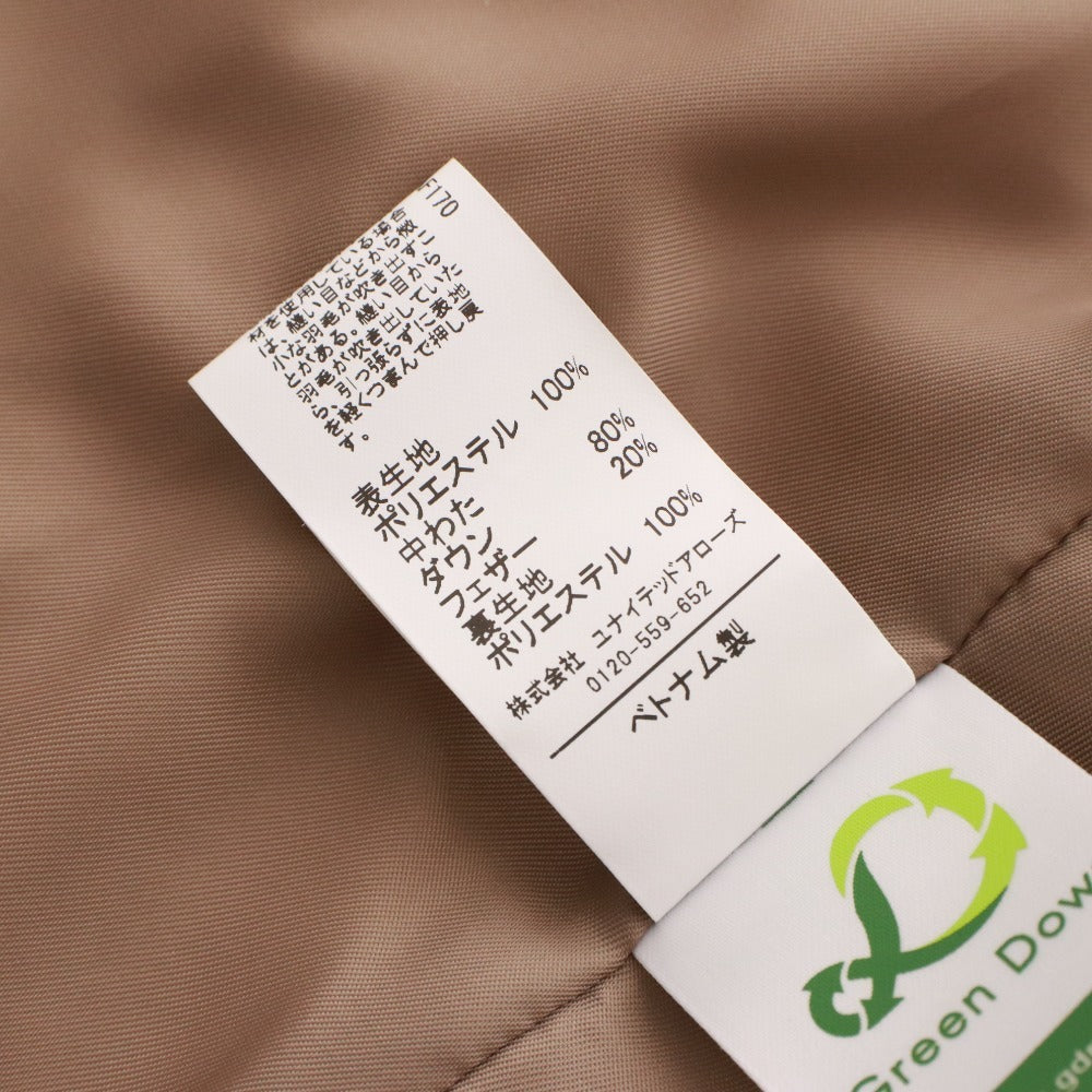 ■ グリーンレーベルリラクシング GREEN LABEL RELAXING ダウンコート アウター フード レディース 36 (S相当）ベージュ タグ付き 未使用