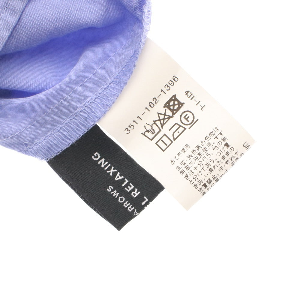 ■ グリーンレーベルリラクシング GREEN LABEL RELAXING ブラウス 長袖 トップス 前後2way ボウタイ ギャザー レディース F ライトブルー