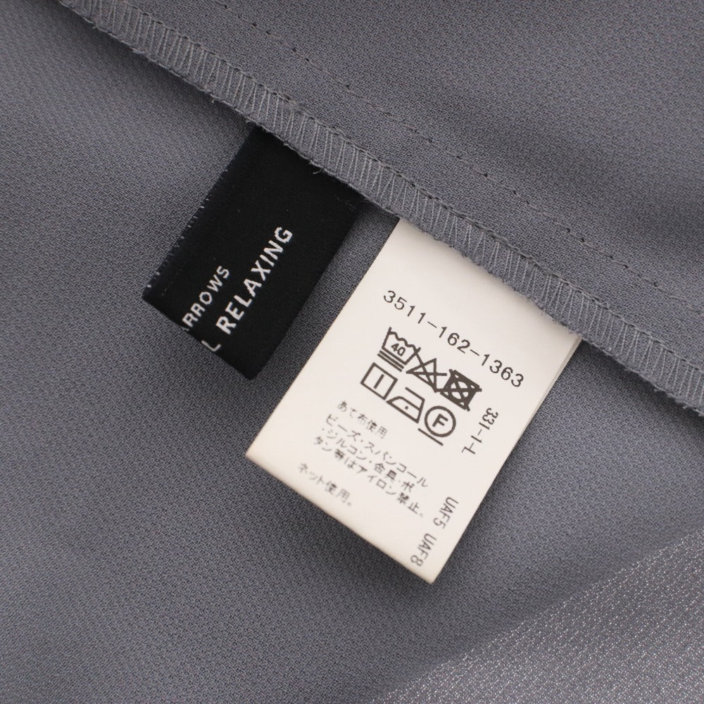 ■ グリーンレーベルリラクシング GREEN LABEL RELAXING ブラウス 長袖 トップス ボウタイ レディース F グレー