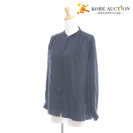 ■ グリーンレーベルリラクシング GREEN LABEL RELAXING ブラウス 長袖 トップス レディース F ネイビー