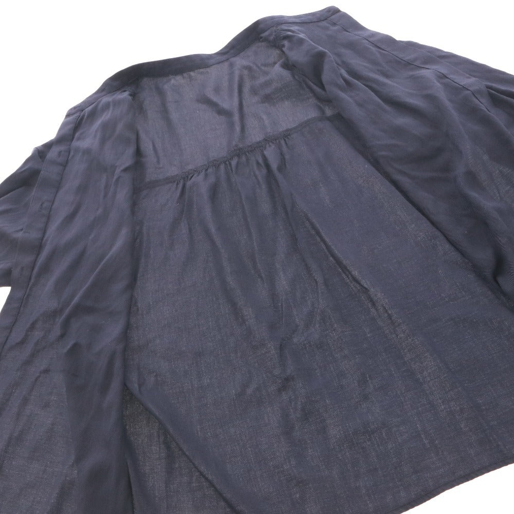 ■ グリーンレーベルリラクシング GREEN LABEL RELAXING ブラウス 長袖 トップス レディース F ネイビー