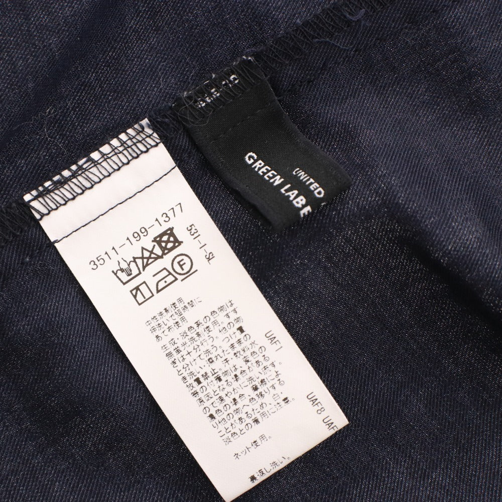 ■ グリーンレーベルリラクシング GREEN LABEL RELAXING ブラウス 長袖 トップス レディース F ネイビー