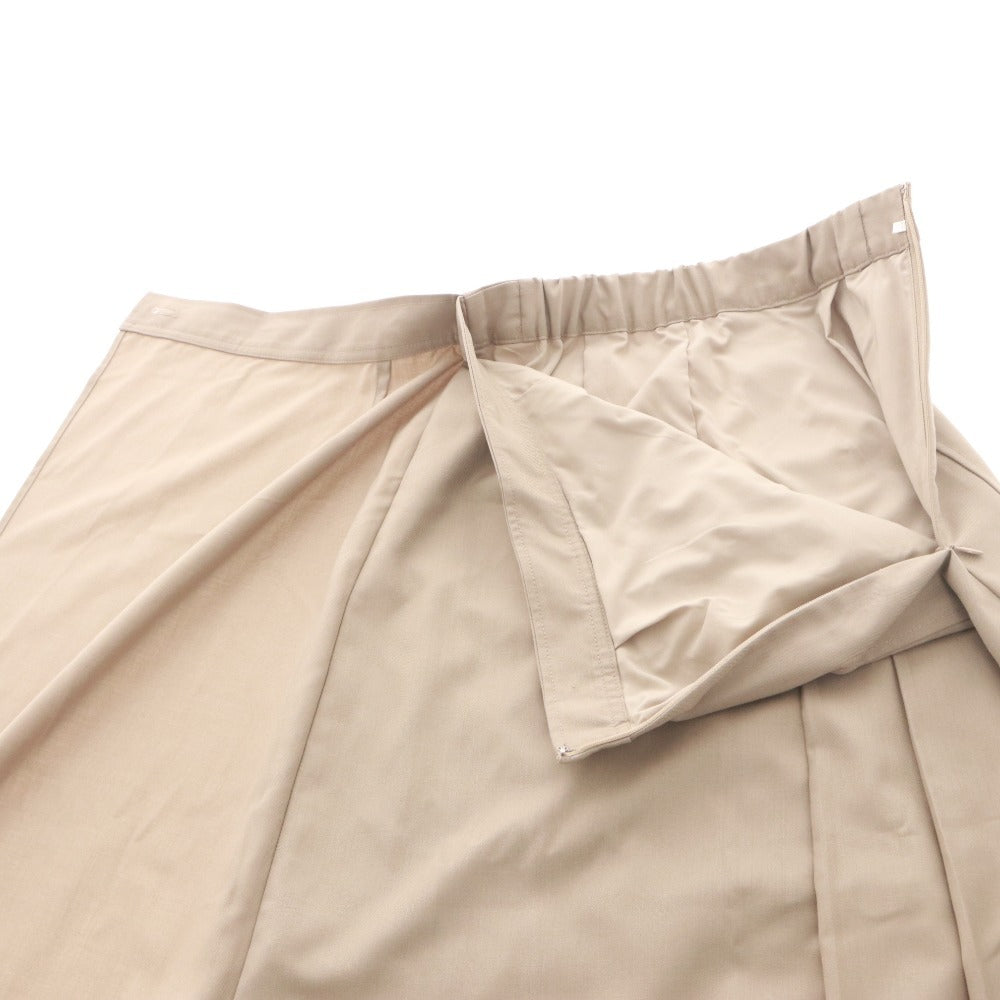 ■ グリーンレーベルリラクシング GREEN LABEL RELAXING スカート ボトムス ラップ プリーツ レディース 36(S相当） ベージュ