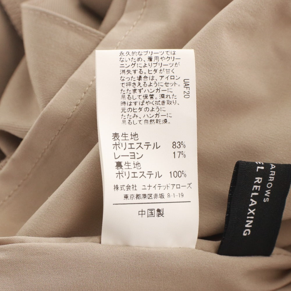 ■ グリーンレーベルリラクシング GREEN LABEL RELAXING スカート ボトムス ラップ プリーツ レディース 36(S相当） ベージュ