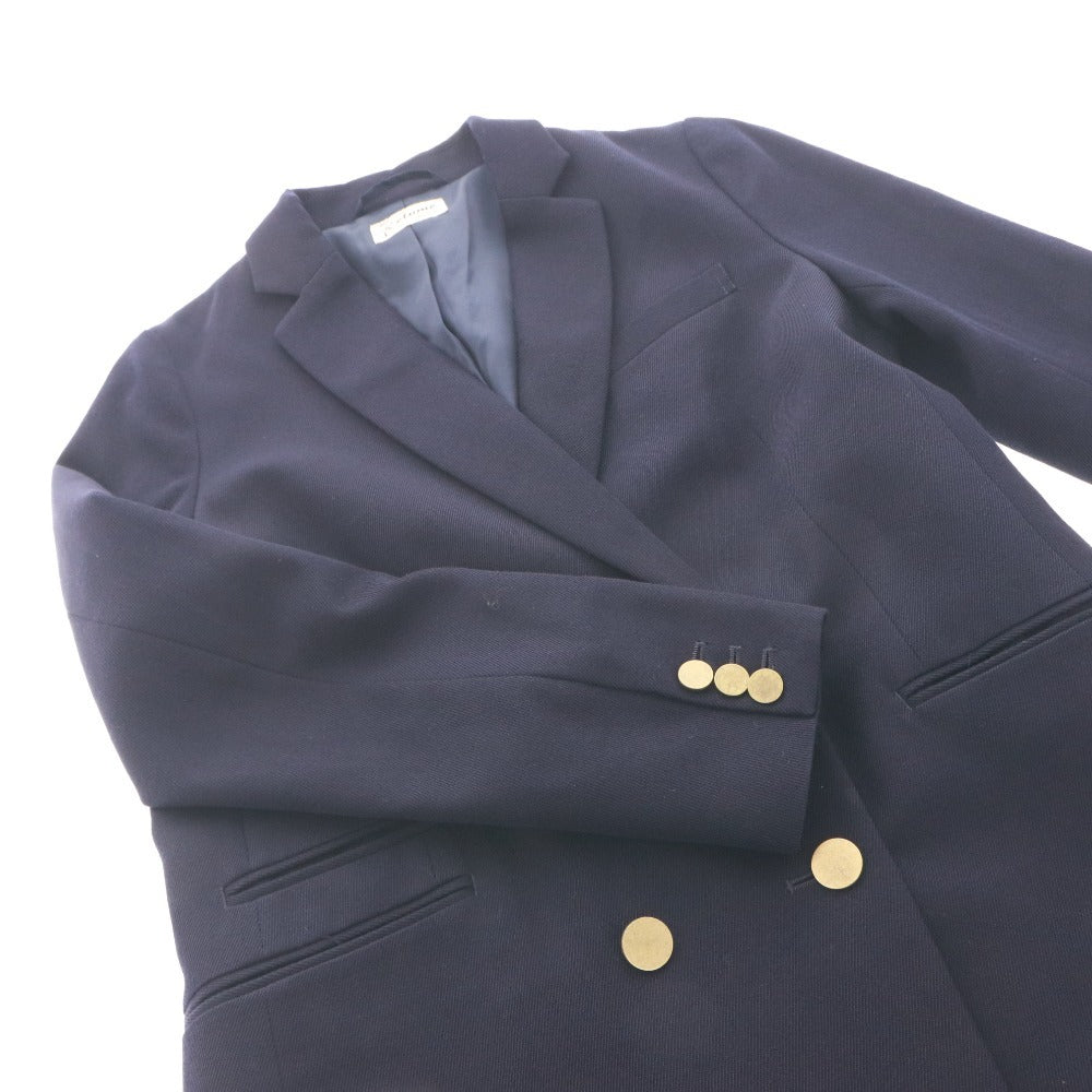 ■ レリューム relume ジャーナルスタンダード ジャケット 長袖 金ボタン 紺ブレ ダブルブレスト レディース 36(S相当）ネイビー