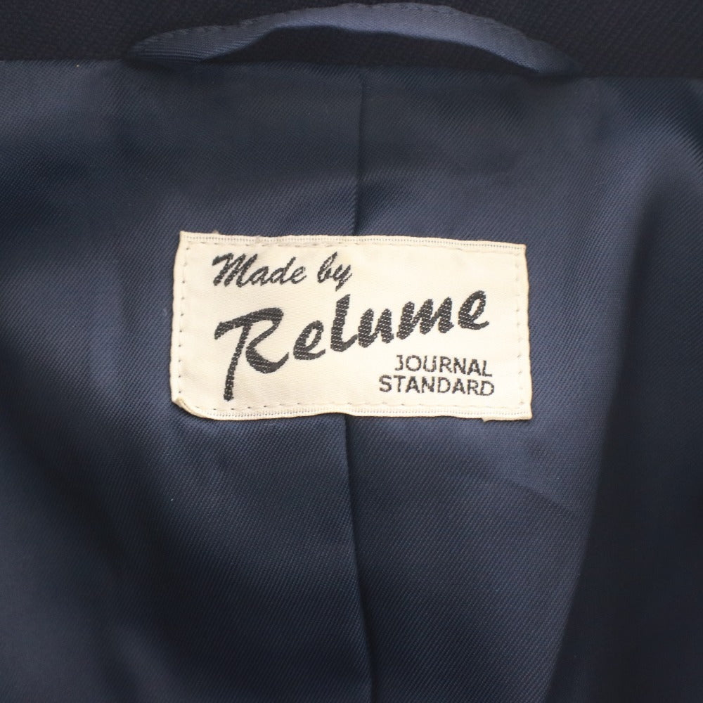■ レリューム relume ジャーナルスタンダード ジャケット 長袖 金ボタン 紺ブレ ダブルブレスト レディース 36(S相当）ネイビー