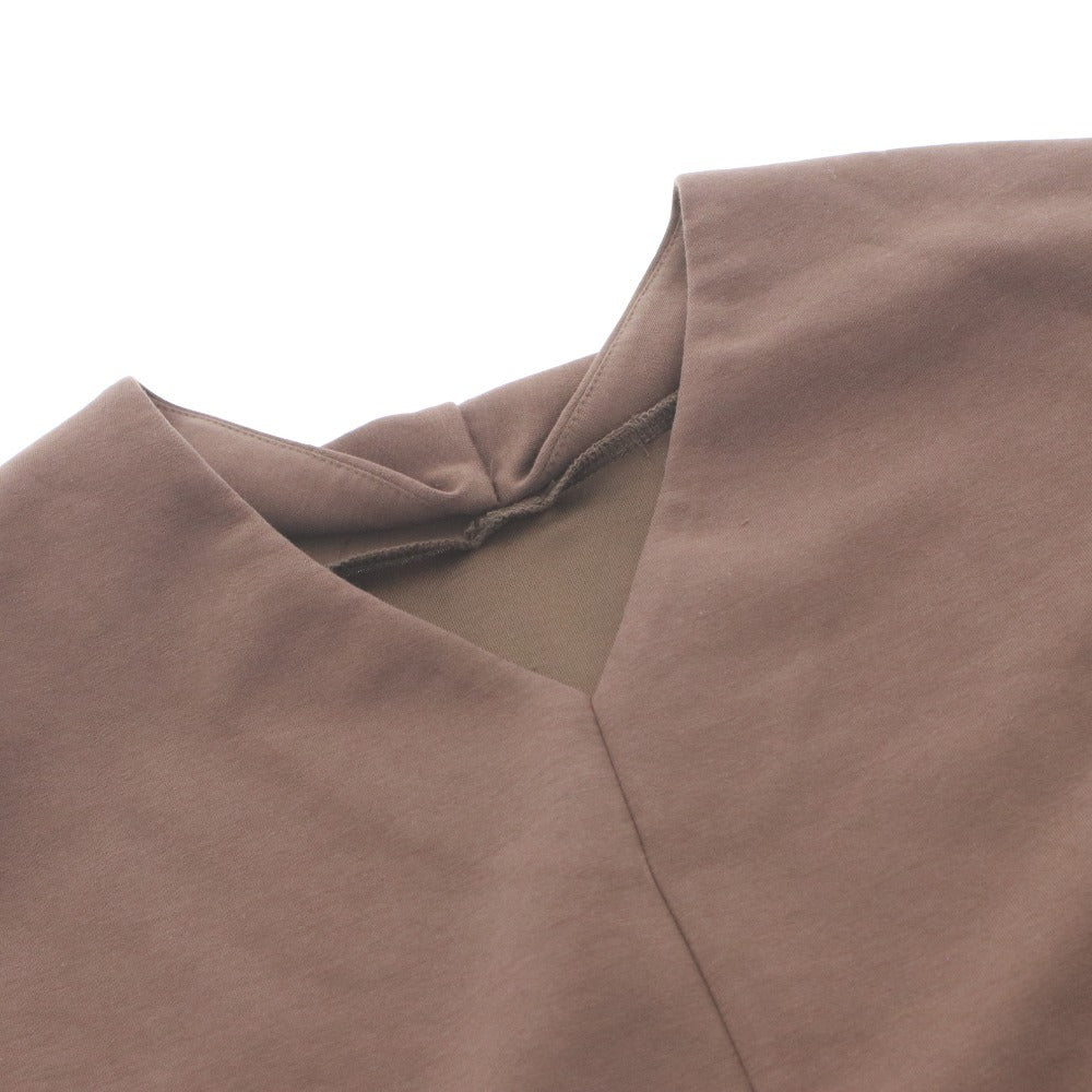 ■ Emma Taylor Pullover Short-Sleeve Top, Light Double Knit, Half-Sleeve, Women's Free Size, Brown, With Tags, Unused