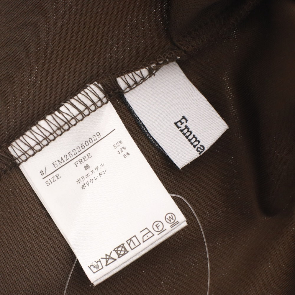 ■ Emma Taylor Pullover Short-Sleeve Top, Light Double Knit, Half-Sleeve, Women's Free Size, Brown, With Tags, Unused