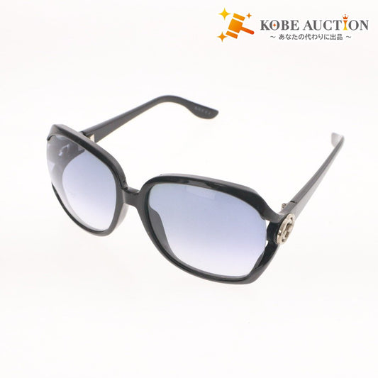 ■ グッチ GUCCI サングラス GG2986/S D28ZR インターロッキング アイウエア シルバー金具 6□22-11 ブラック