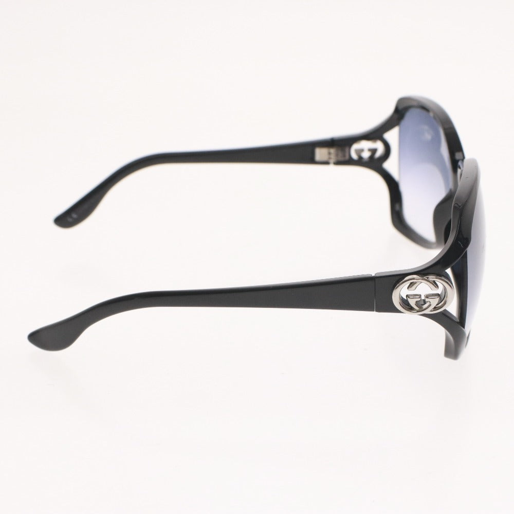 ■ グッチ GUCCI サングラス GG2986/S D28ZR インターロッキング アイウエア シルバー金具 6□22-11 ブラック