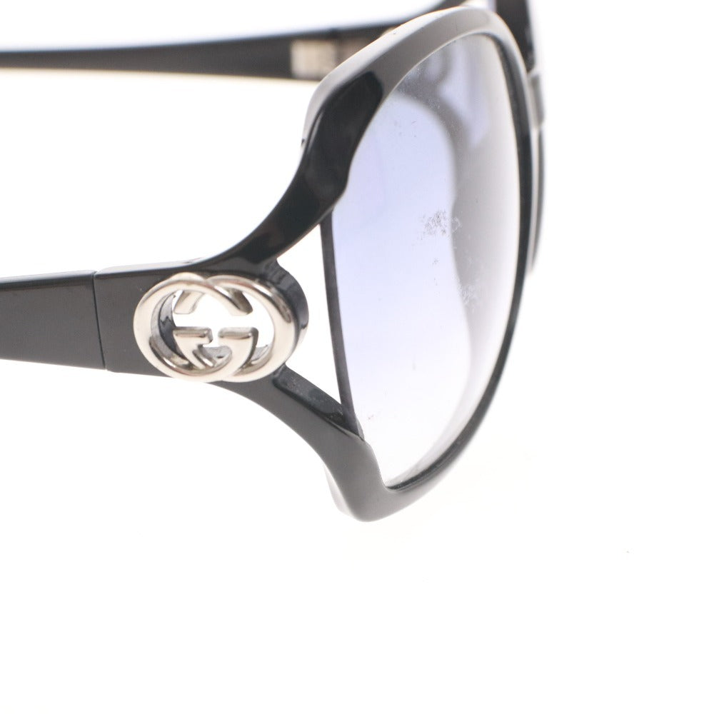 ■ グッチ GUCCI サングラス GG2986/S D28ZR インターロッキング アイウエア シルバー金具 6□22-11 ブラック