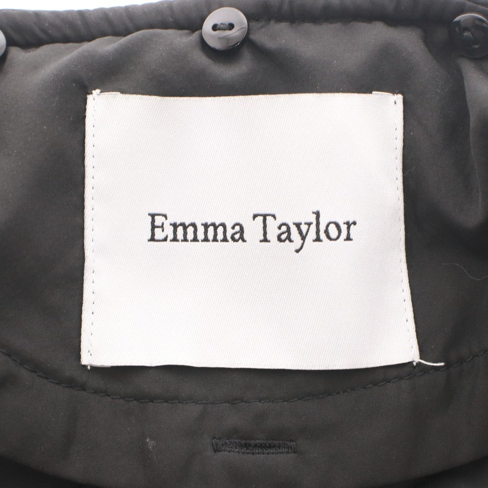 ■ エマテイラー Emma Taylor キルティングジャケット アウター 中わた コート レディース 36(M相当）ブラック 付属品付き