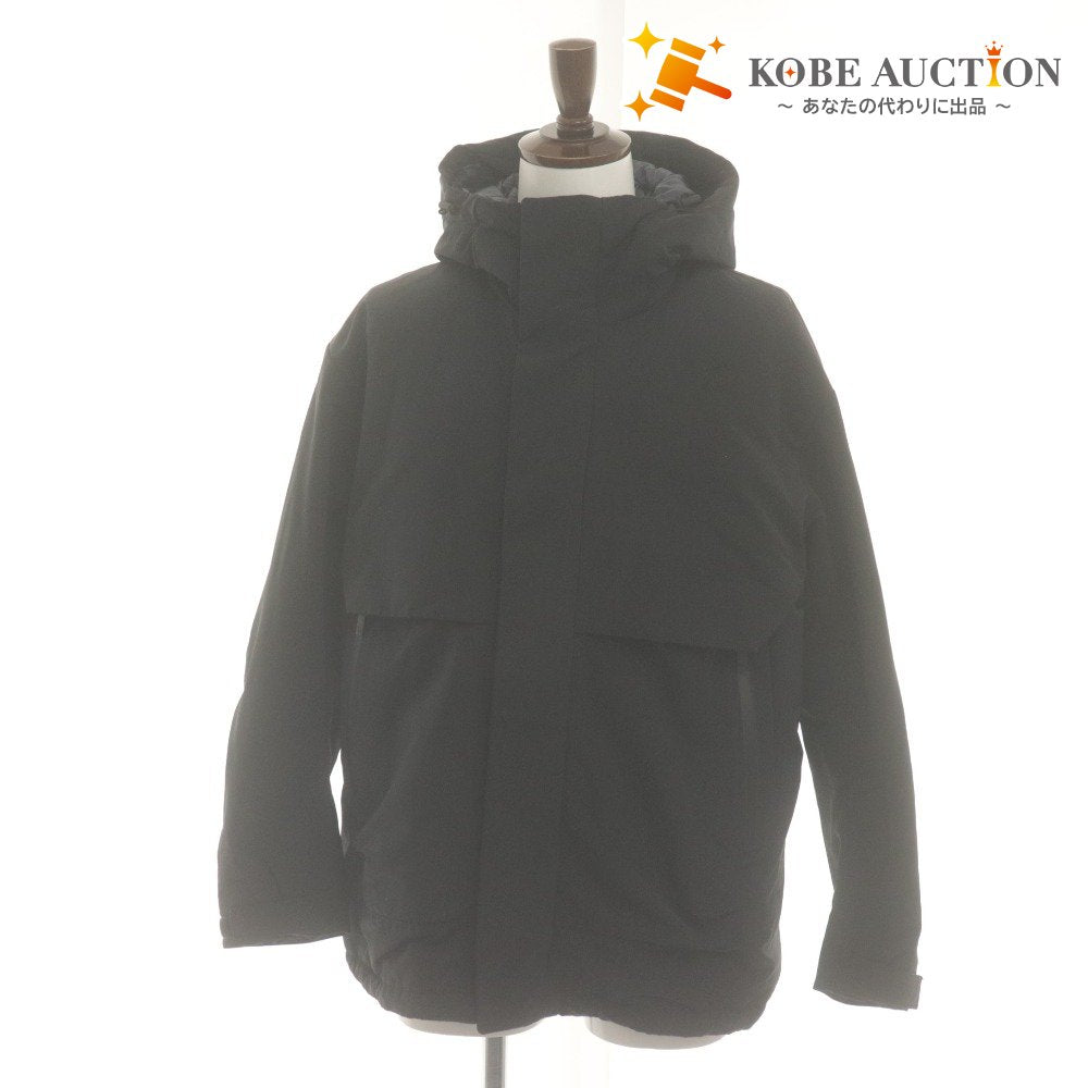 ■ ユニクロ UNIQLO +J x JIL SANDER ダウンジャケット 長袖 アウター ハイブリッドダウンオーバーサイズパーカ メンズ M ブラック 黒