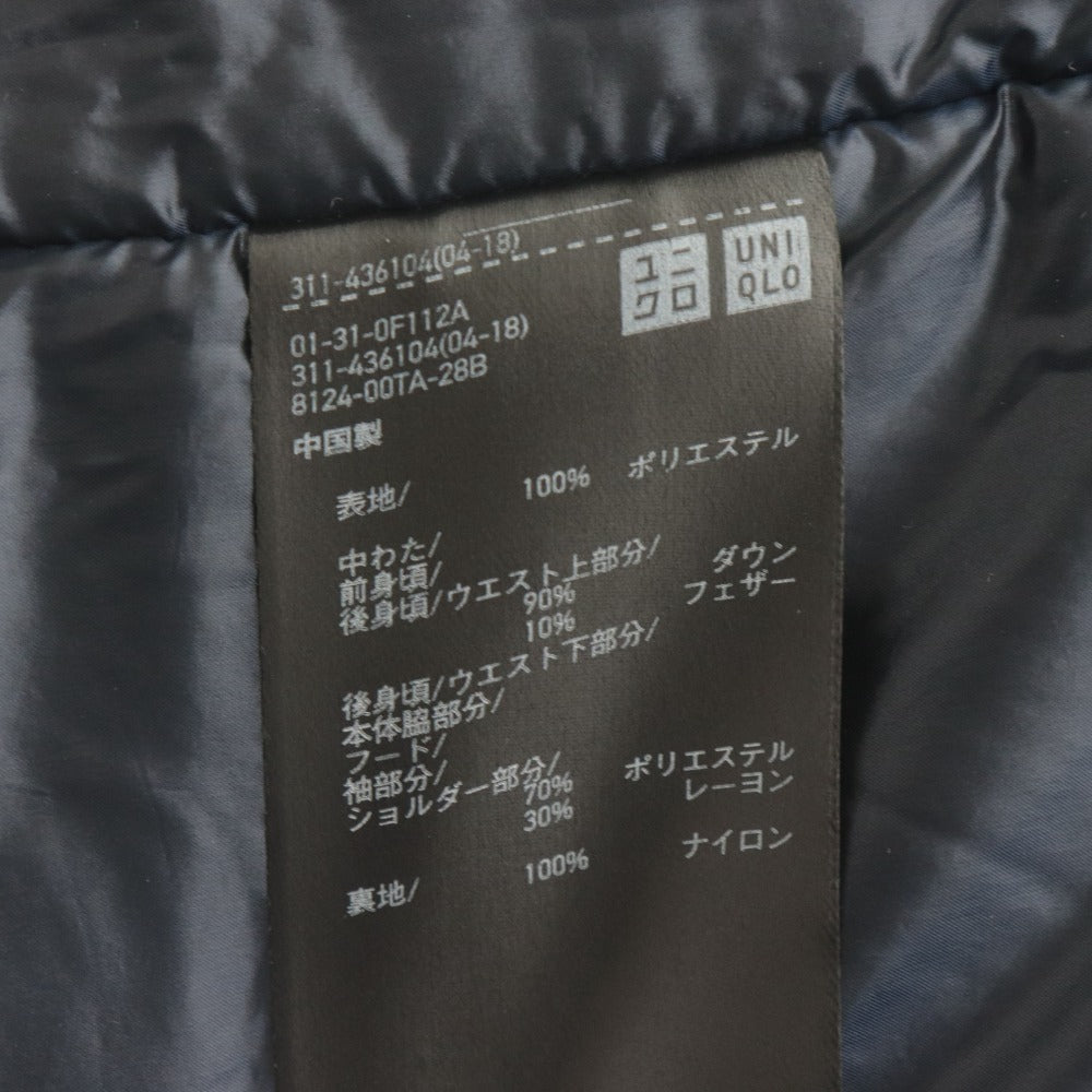 ■ ユニクロ UNIQLO +J x JIL SANDER ダウンジャケット 長袖 アウター ハイブリッドダウンオーバーサイズパーカ メンズ M ブラック 黒