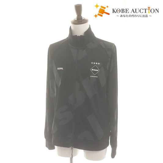 ■ F.C.Real Bristol ジャケット 長袖 アウター ジャージ ブルゾン TRAINING JERSEY BLOUSON FCRB-189010 SOPH. メンズ L 黒 グレー系