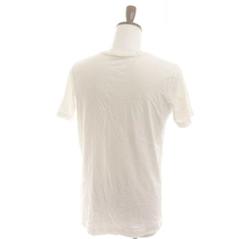 ■ ドリスヴァンノッテン DRIES VAN NOTEN 半袖 Tシャツ トップス Vネック 総柄 メンズ レディース small 白 ホワイト 訳アリ