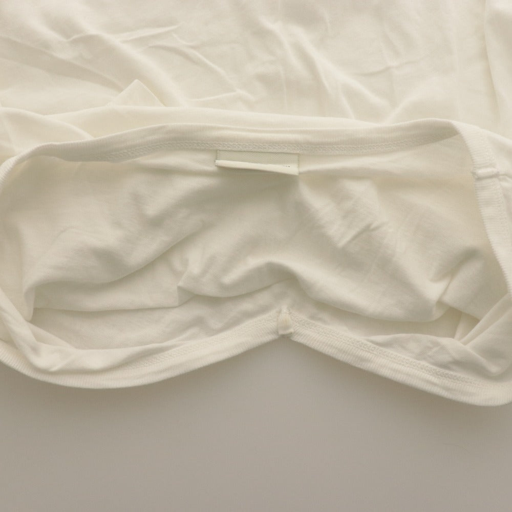 ■ ドリスヴァンノッテン DRIES VAN NOTEN 半袖 Tシャツ トップス Vネック 総柄 メンズ レディース small 白 ホワイト 訳アリ
