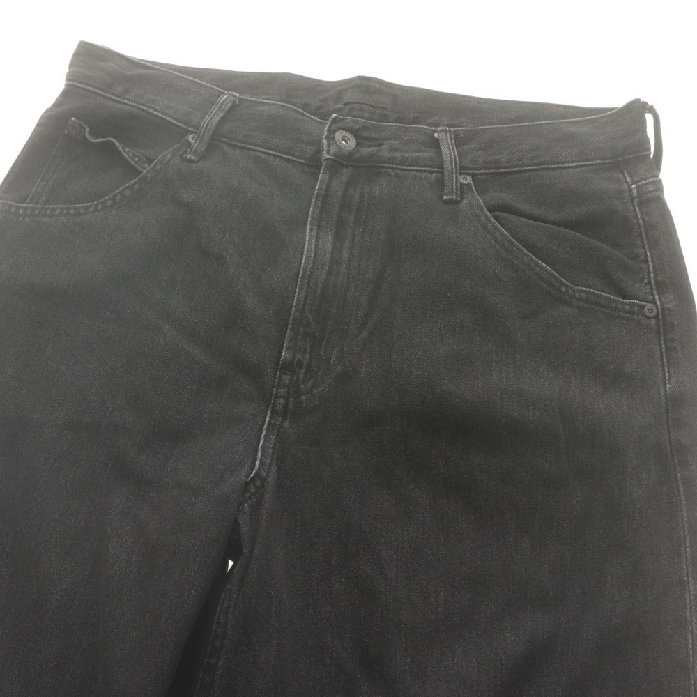 ■ UNIQLO JEANS ユニクロ デニムパンツ バギーカーブジーンズ 男女兼用 メンズ レディース 30 (S～M相当) ダークグレー