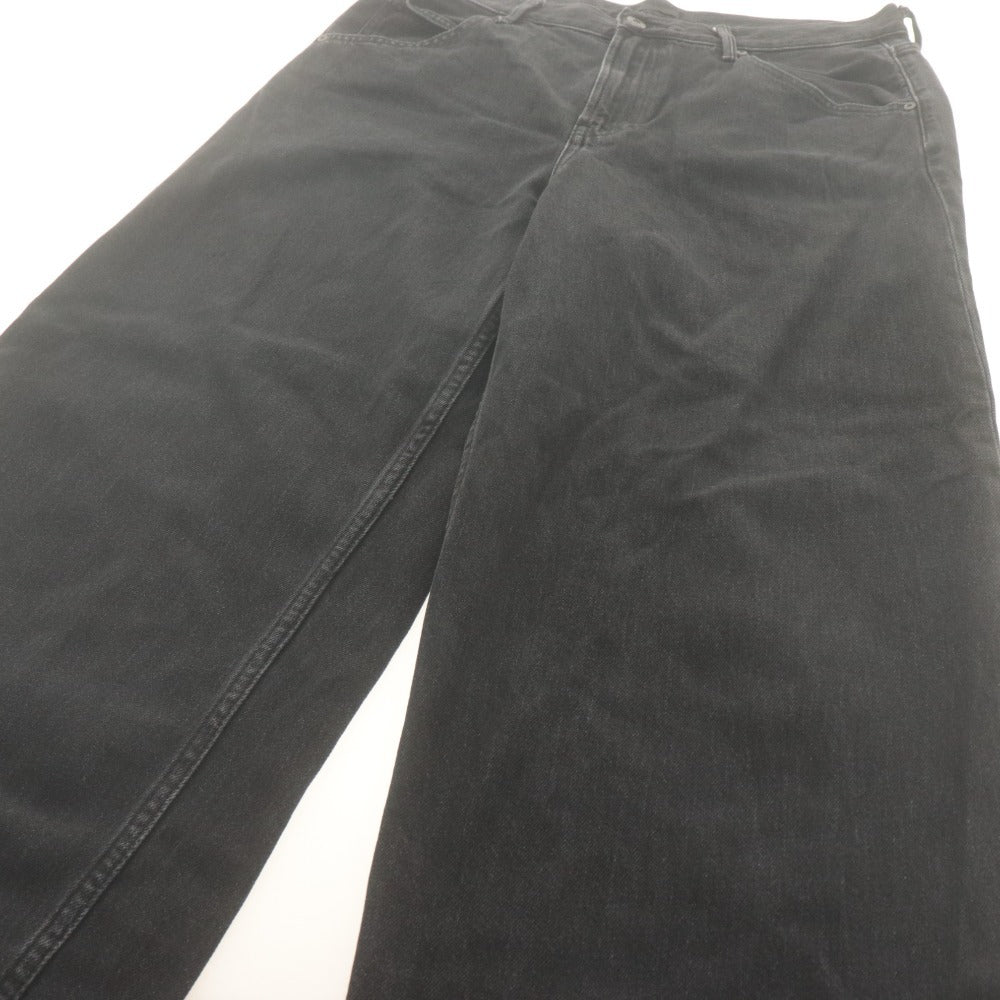 ■ UNIQLO JEANS ユニクロ デニムパンツ バギーカーブジーンズ 男女兼用 メンズ レディース 30 (S～M相当) ダークグレー