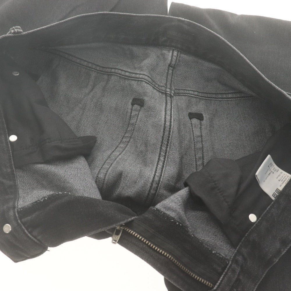 ■ UNIQLO JEANS ユニクロ デニムパンツ バギーカーブジーンズ 男女兼用 メンズ レディース 30 (S～M相当) ダークグレー