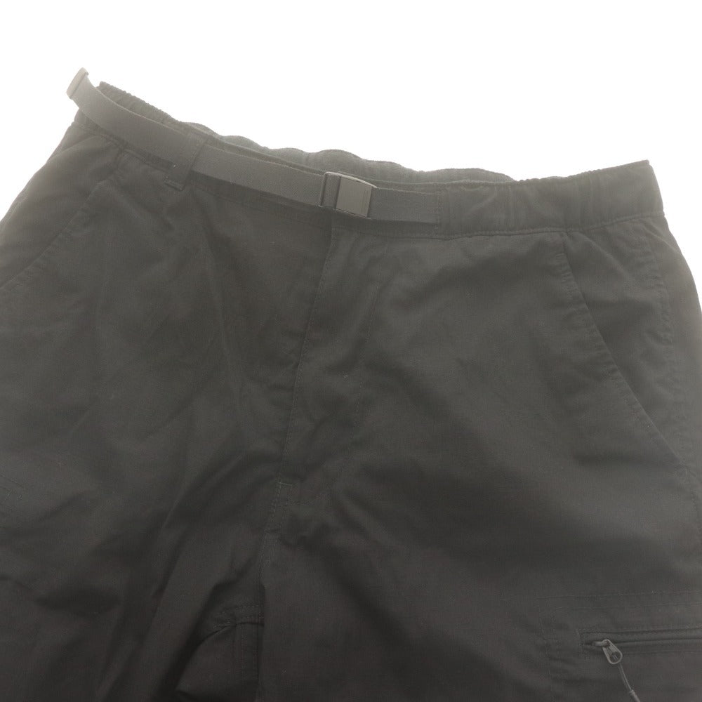 ■ UNIQLO ユニクロ ヒートテックギアパンツ ボトムス 紐ベルト付き イージー フィット 暖パン 縦ポケット メンズ M 黒 ブラック