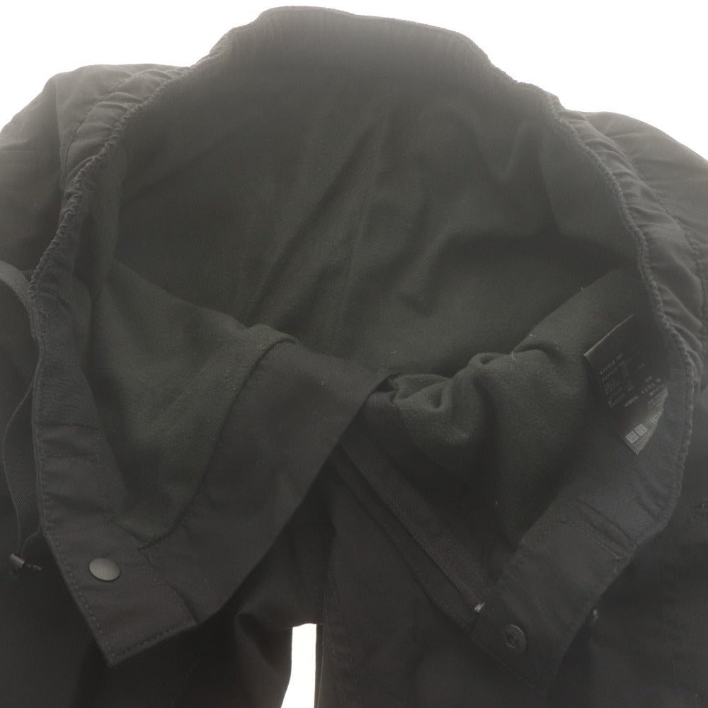 ■ UNIQLO ユニクロ ヒートテックギアパンツ ボトムス 紐ベルト付き イージー フィット 暖パン 縦ポケット メンズ M 黒 ブラック
