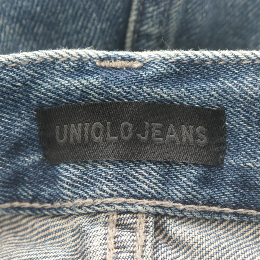 ■ UNIQLO ユニクロ デニムパンツ バギーカーブジーンズ ボトムス ワイド メンズ レディース 男女兼用 30 (実寸L相当)ライトネイビー系