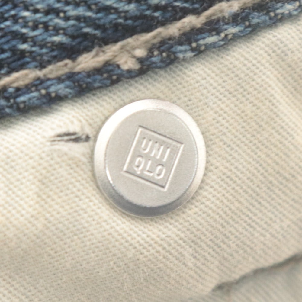 ■ UNIQLO ユニクロ デニムパンツ バギーカーブジーンズ ボトムス ワイド メンズ レディース 男女兼用 30 (実寸L相当)ライトネイビー系