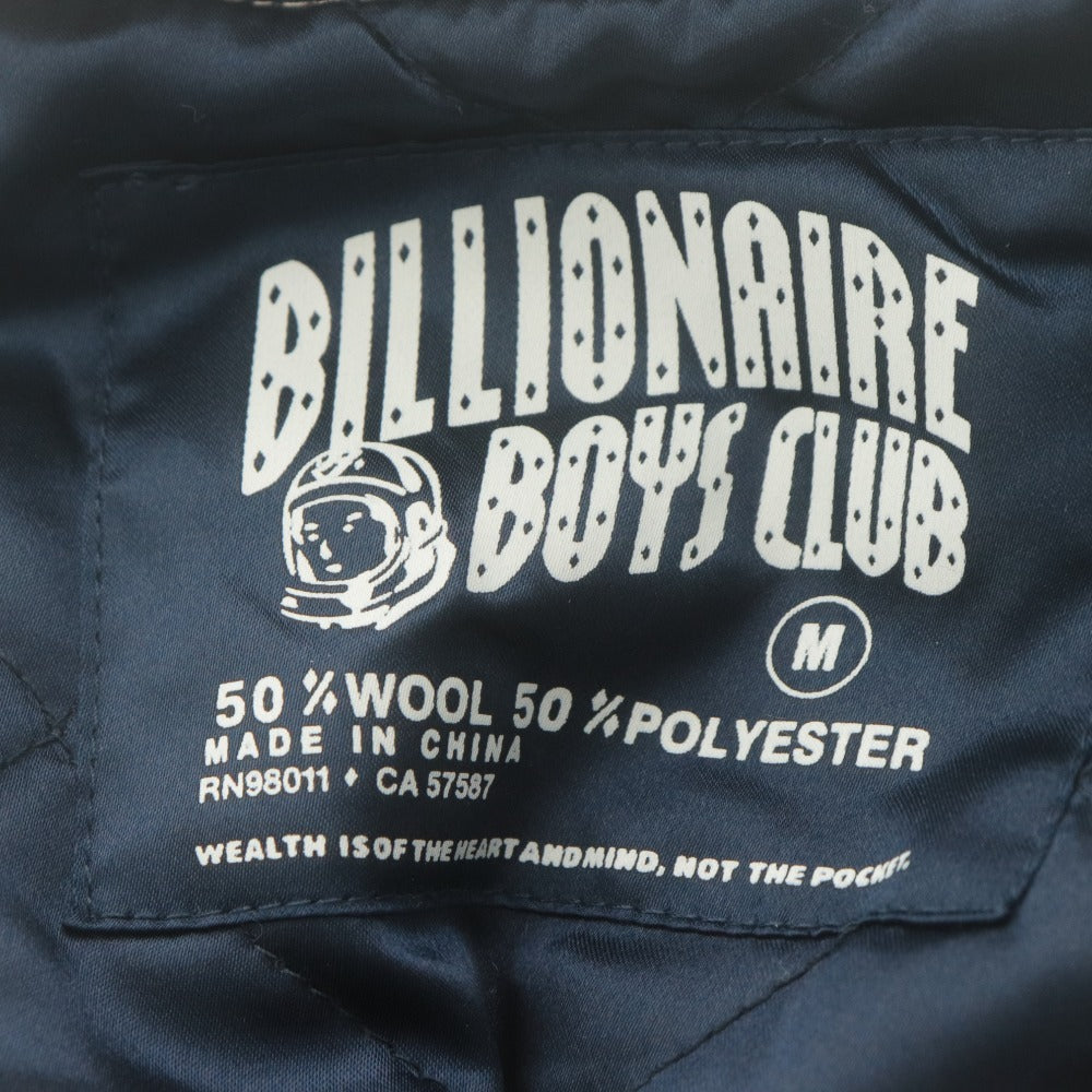 ■ BILLIONAIRE BOYS CLUB ジャケット スタジアムジャンパー 長袖 アウター BB Mars Jacket 星柄 ワッペン メンズ M ベージュアイボリー系