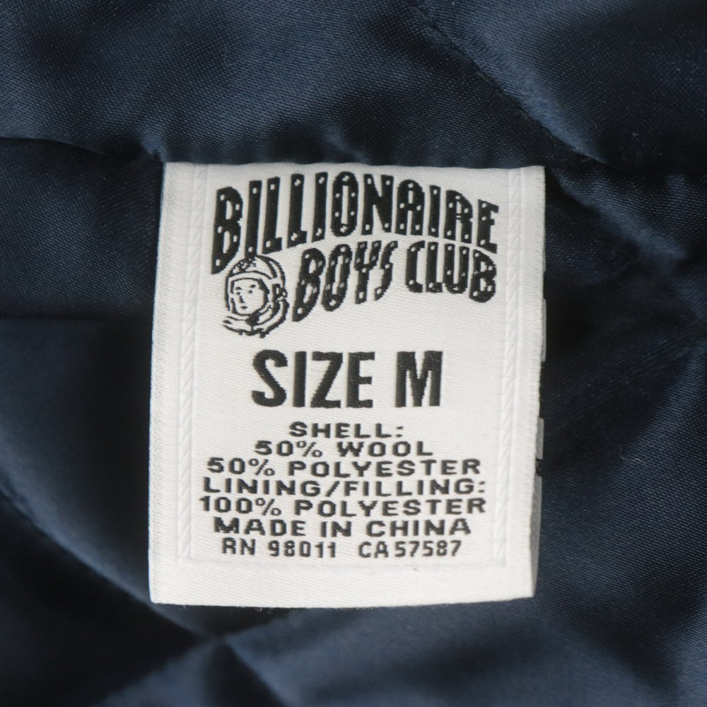 ■ BILLIONAIRE BOYS CLUB ジャケット スタジアムジャンパー 長袖 アウター BB Mars Jacket 星柄 ワッペン メンズ M ベージュアイボリー系
