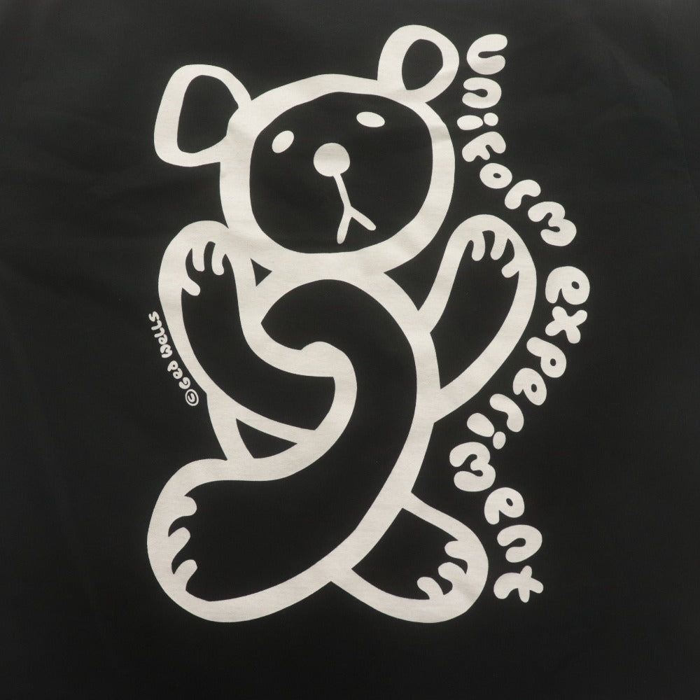■ uniform experiment x insane コラボ 半袖Tシャツ トップス INSANE MONOCHROME WIDE TEE 絵柄 Ged Wells SOPH. メンズ 1(S相当) 白黒