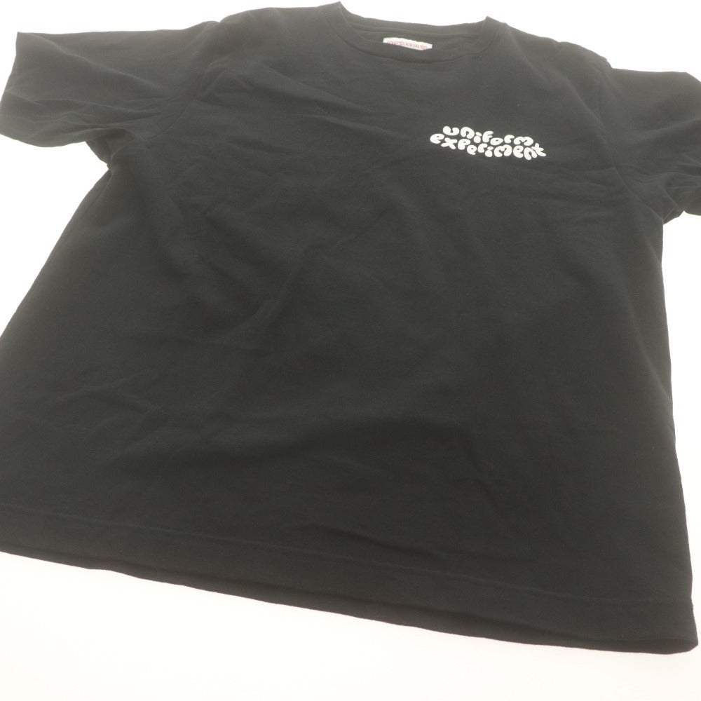 ■ uniform experiment x insane コラボ 半袖Tシャツ トップス INSANE MONOCHROME WIDE TEE 絵柄 Ged Wells SOPH. メンズ 1(S相当) 白黒