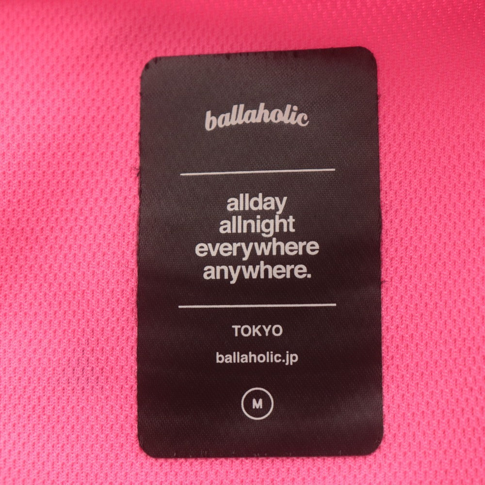 ■ ballaholic ボーラホリック 半袖Tシャツ トップス ラグラン袖 blhlc TOKYO スポーツ バスケットボールウェア メンズ M ピンク