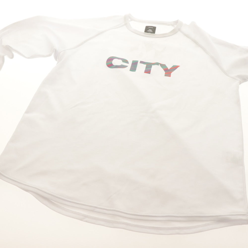 ■ ballaholic ボーラホリック 長袖Tシャツ ロンT トップス CITY 柄 ストレッチ スポーツ トレーニングウエア ポリエステル メンズ L 白