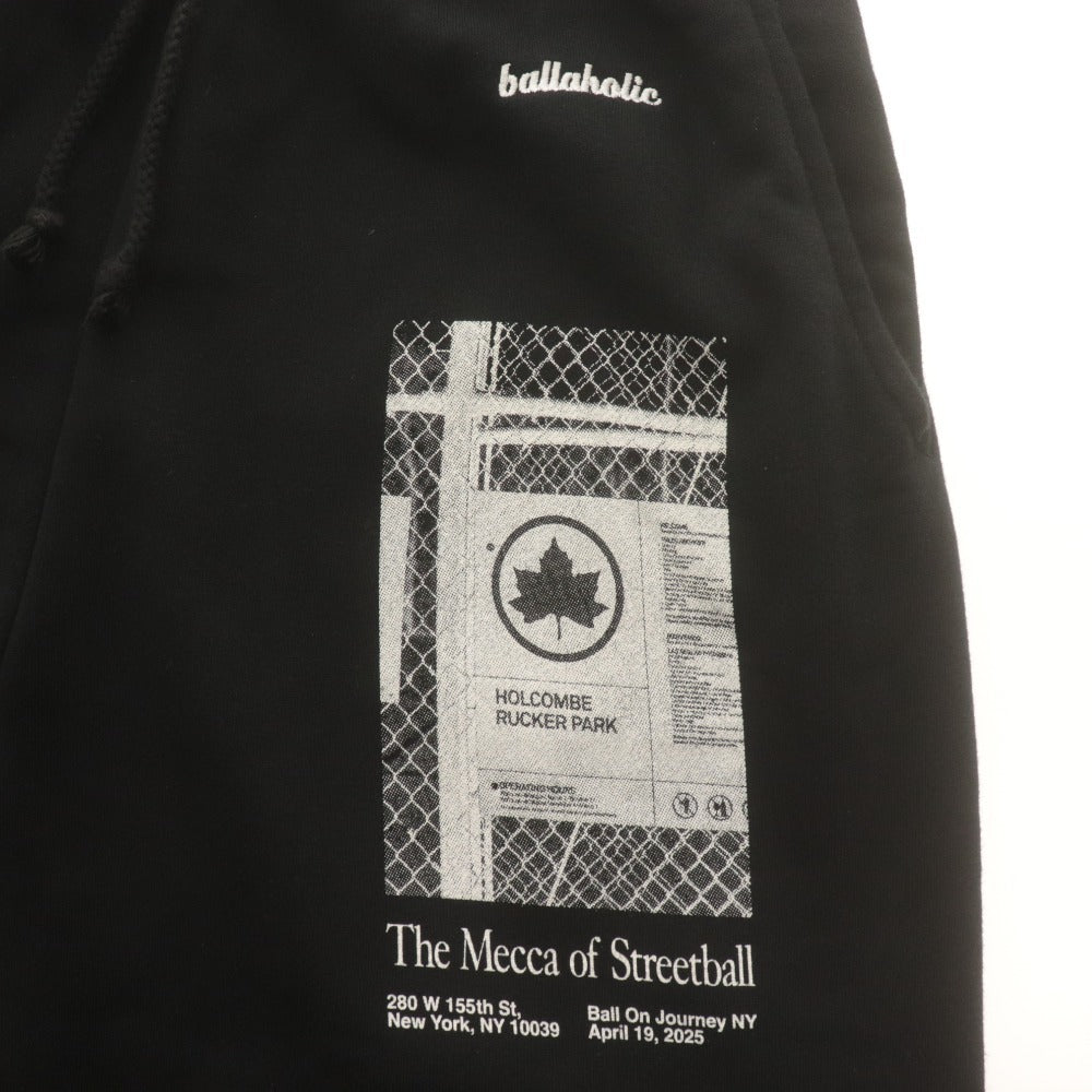 ■ ballaholic スウェットパンツ ボトムス The Mecca Sweat Pants 155 柄 イージー スポーツ トレーニングウエア メンズ M 黒
