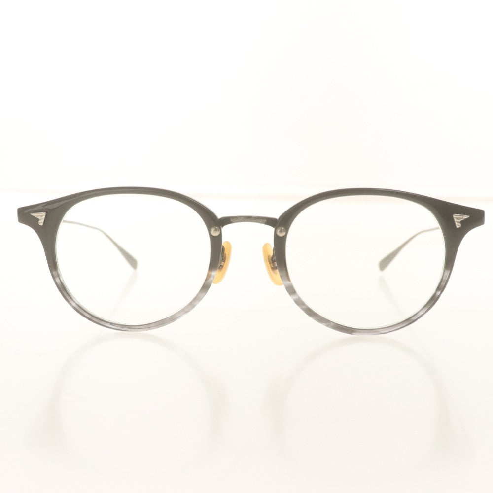 ■ BJ CLASSIC COLLECTION サングラス COM-510N NT 48□21-142 C-110-15 レンズ入り チタン メガネ ダークグレー 黒 ケース付き