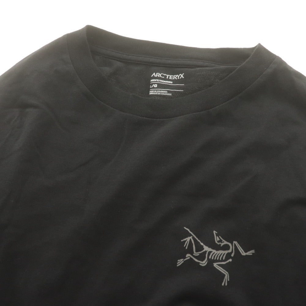 ■ Arc'teryx アークテリクス 長袖Tシャツ トップス Kragg SL Cotton LS Men's X000009536 ロゴ L 黒