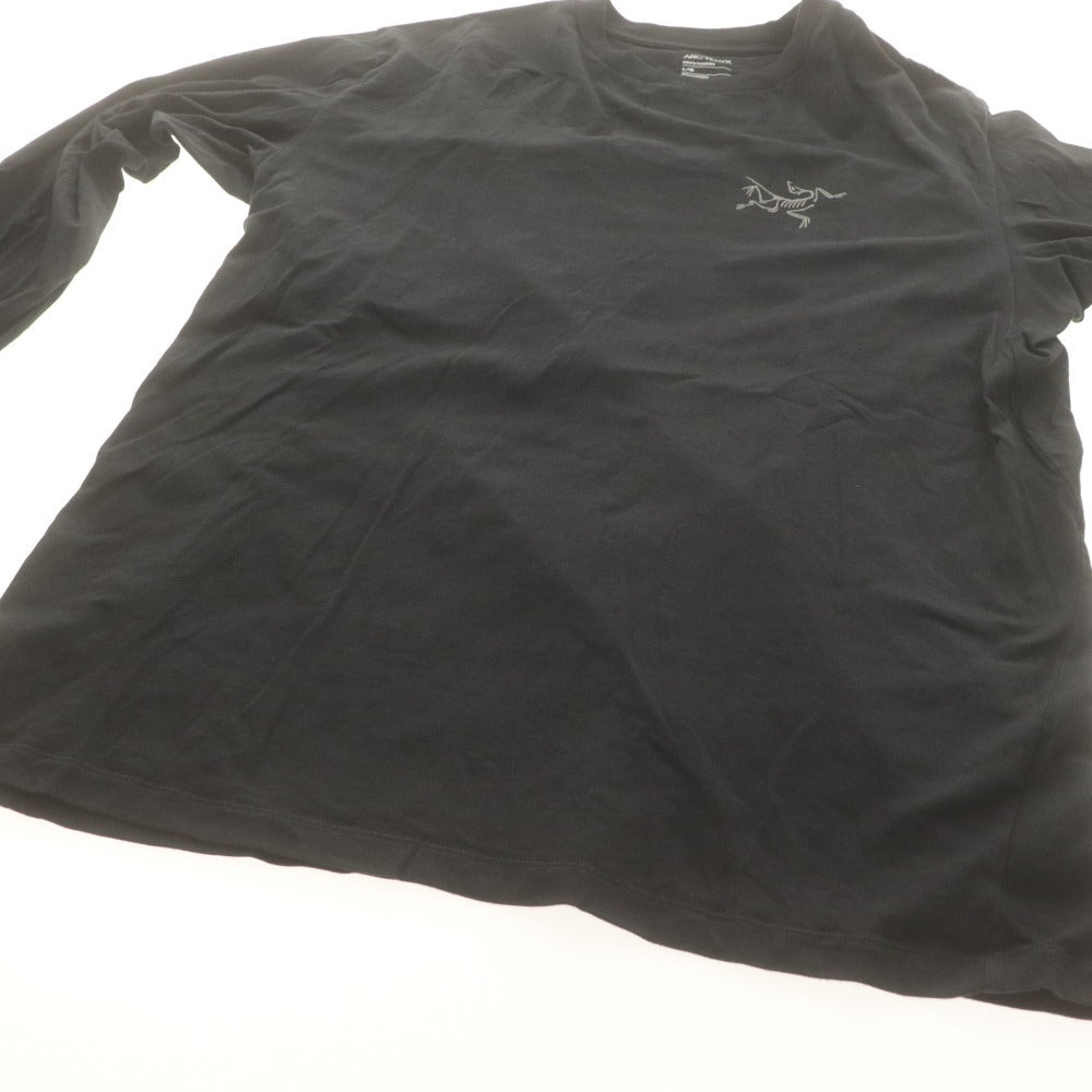 ■ Arc'teryx アークテリクス 長袖Tシャツ トップス Kragg SL Cotton LS Men's X000009536 ロゴ L 黒