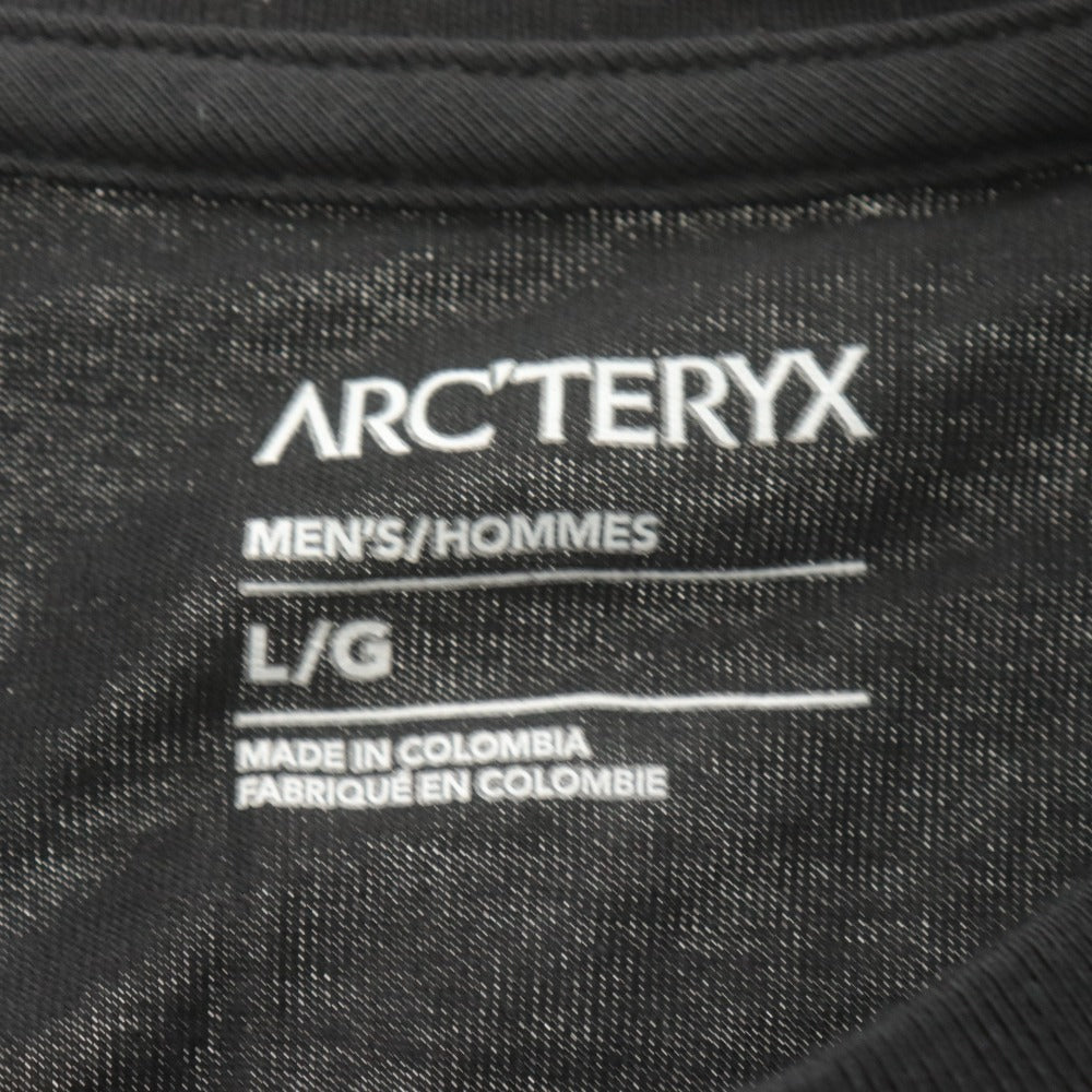 ■ Arc'teryx アークテリクス 長袖Tシャツ トップス Kragg SL Cotton LS Men's X000009536 ロゴ L 黒