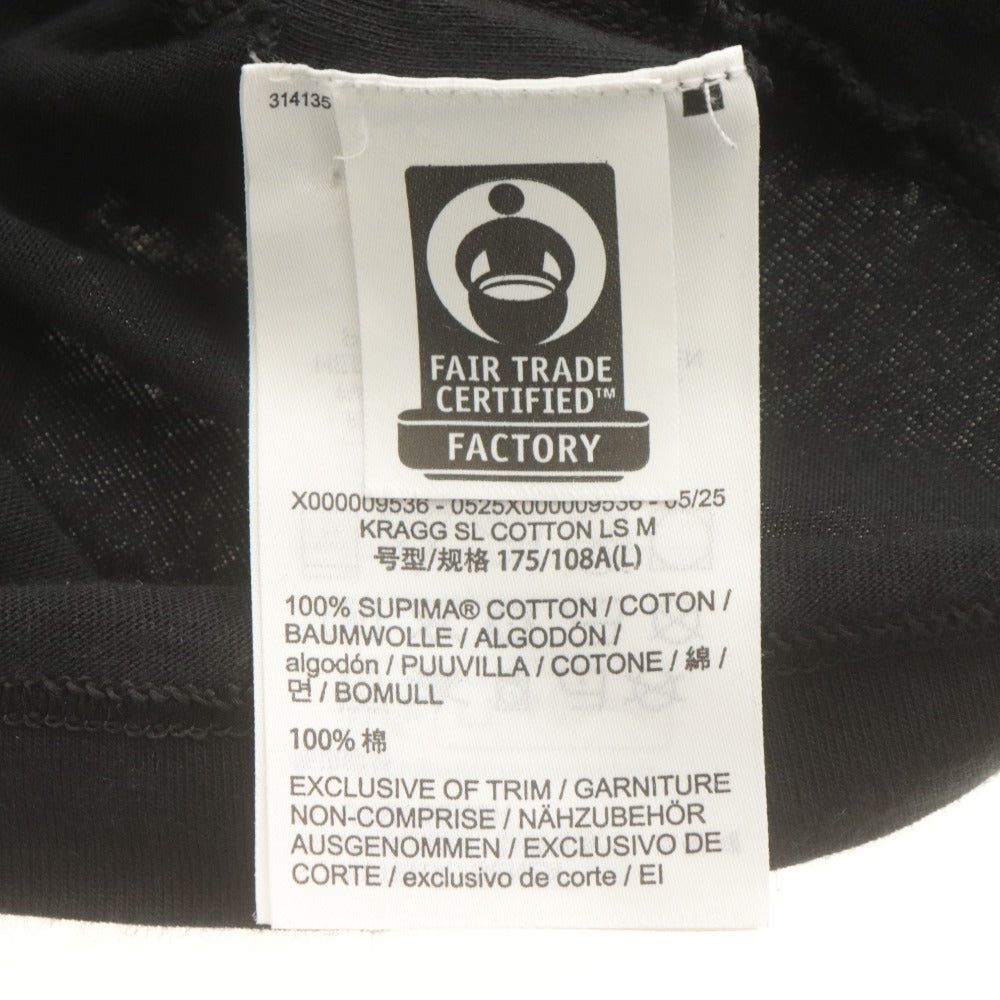 ■ Arc'teryx アークテリクス 長袖Tシャツ トップス Kragg SL Cotton LS Men's X000009536 ロゴ L 黒