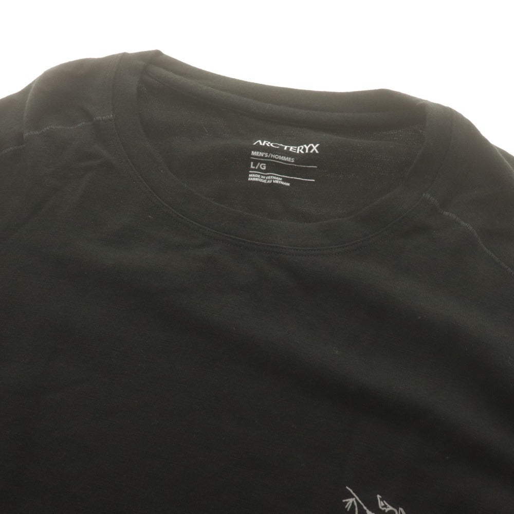 ■ Arc'teryx アークテリクス アンダーシャツ 長袖 インナー Rho Merino Wool Crew Neck Men's 温度調節機能 フィット 冬 メンズ L 黒